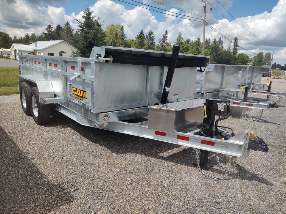 New 2026 CAM Superline 7 x 14 Galvanized HD Telescopic Dump 14K