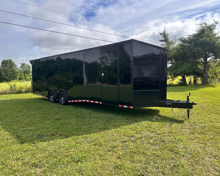 New 2026 Rock Solid Cargo 8.5x28 Car Hauler-7000LB Spread Torsion- HD Ramp- 10" Bogey Wheels