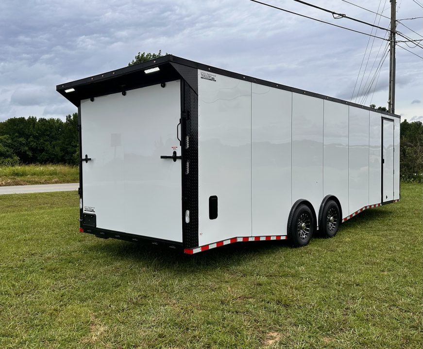 New 2026 Rock Solid Cargo 8.5x28 Car Hauler-7000LB Spread Torsion- HD Ramp- 10" Bogey Wheels