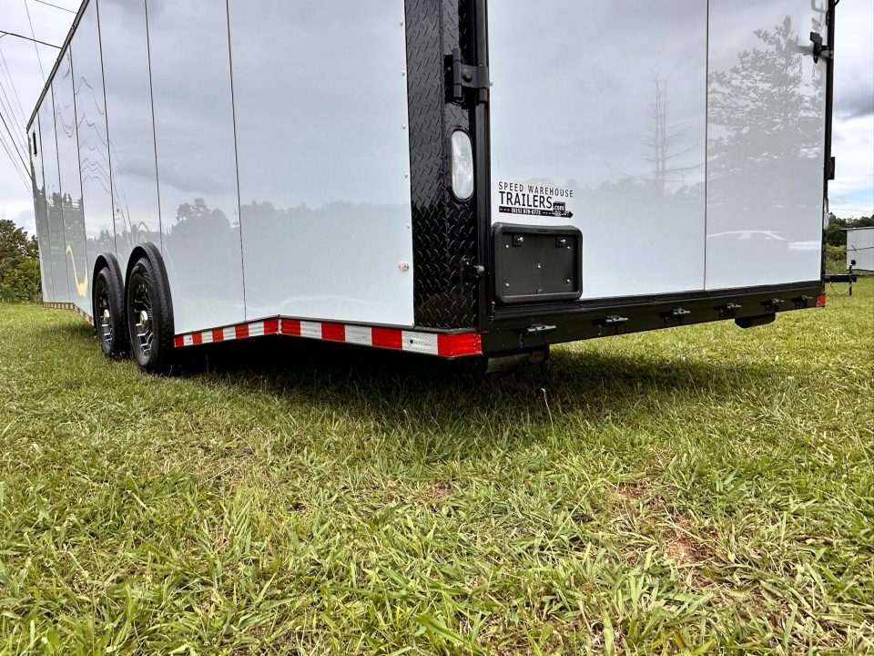 New 2026 Rock Solid Cargo 8.5x28 Car Hauler-7000LB Spread Torsion- HD Ramp- 10" Bogey Wheels