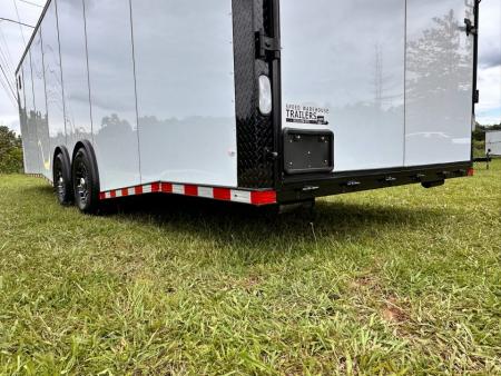 New 2026 Rock Solid Cargo 8.5x28 Car Hauler-7000LB Spread Torsion- HD Ramp- 10" Bogey Wheels