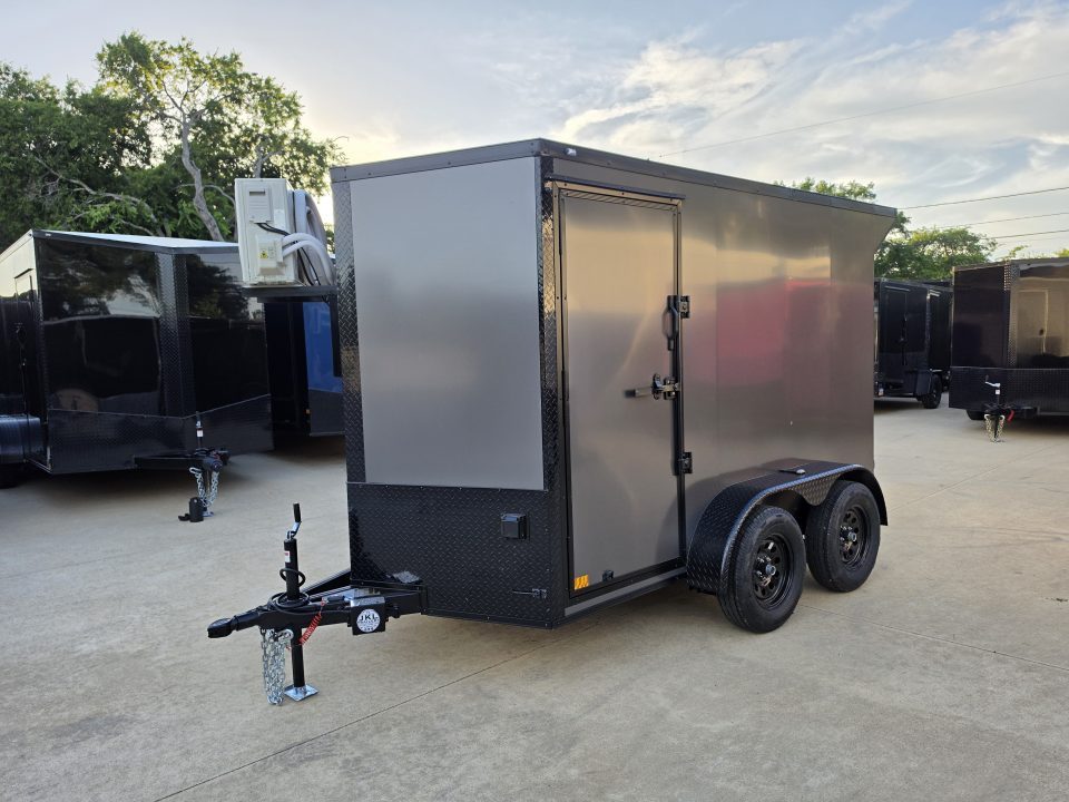 New 2026 New 6x10 TA Screwless Enclosed Vending Trailer | Blackout | Spoiler Package | 50 AMP Electric Pkg. w/Mini Split | .08 Polycor | Dexter Axles | 1145