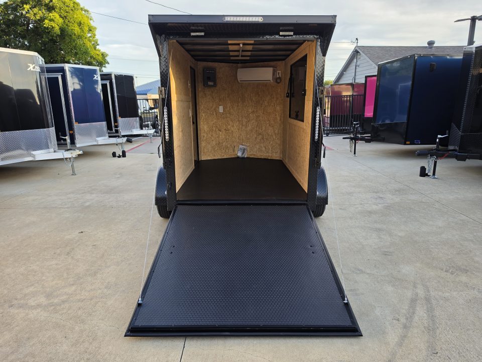 New 2026 New 6x10 TA Screwless Enclosed Vending Trailer | Blackout | Spoiler Package | 50 AMP Electric Pkg. w/Mini Split | .08 Polycor | Dexter Axles | 1145