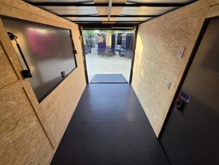 New 2026 New 6x10 TA Screwless Enclosed Vending Trailer | Blackout | Spoiler Package | 50 AMP Electric Pkg. w/Mini Split | .08 Polycor | Dexter Axles | 1145