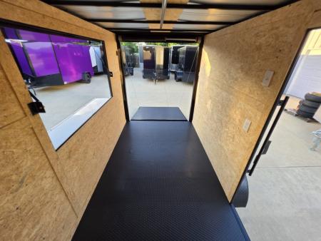New 2026 New 6x10 TA Screwless Enclosed Vending Trailer | Blackout | Spoiler Package | 50 AMP Electric Pkg. w/Mini Split | .08 Polycor | Dexter Axles | 1145
