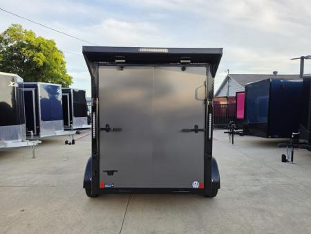 New 2026 New 6x10 TA Screwless Enclosed Vending Trailer | Blackout | Spoiler Package | 50 AMP Electric Pkg. w/Mini Split | .08 Polycor | Dexter Axles | 1145