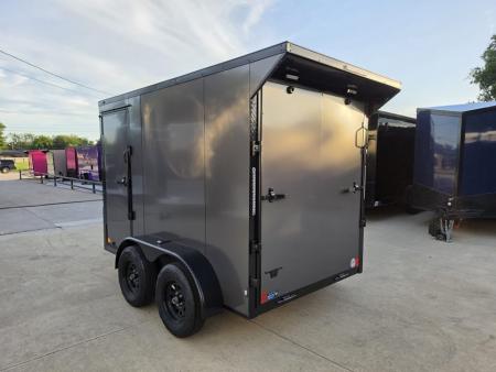 New 2026 New 6x10 TA Screwless Enclosed Vending Trailer | Blackout | Spoiler Package | 50 AMP Electric Pkg. w/Mini Split | .08 Polycor | Dexter Axles | 1145