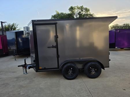New 2026 New 6x10 TA Screwless Enclosed Vending Trailer | Blackout | Spoiler Package | 50 AMP Electric Pkg. w/Mini Split | .08 Polycor | Dexter Axles | 1145