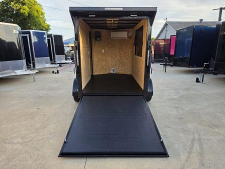 New 2026 New 6x10 TA Screwless Enclosed Vending Trailer | Blackout | Spoiler Package | 50 AMP Electric Pkg. w/Mini Split | .08 Polycor | Dexter Axles | 1145