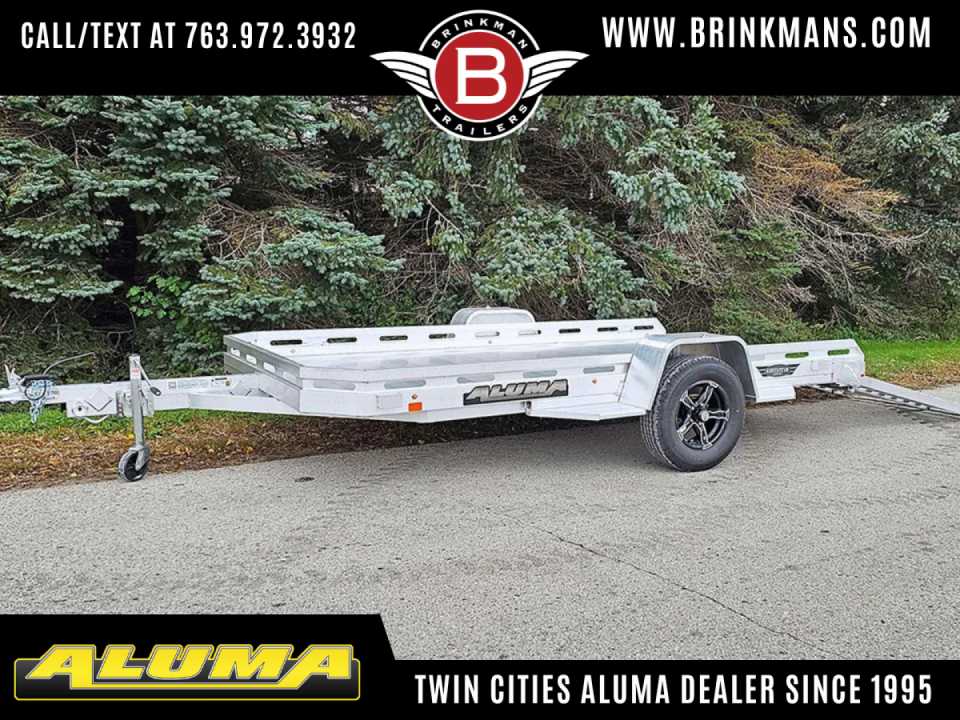 New 2027 Aluma 77X12 Utility Trailer - FULL TUCK UNDER RAMP EXECUTIVE!