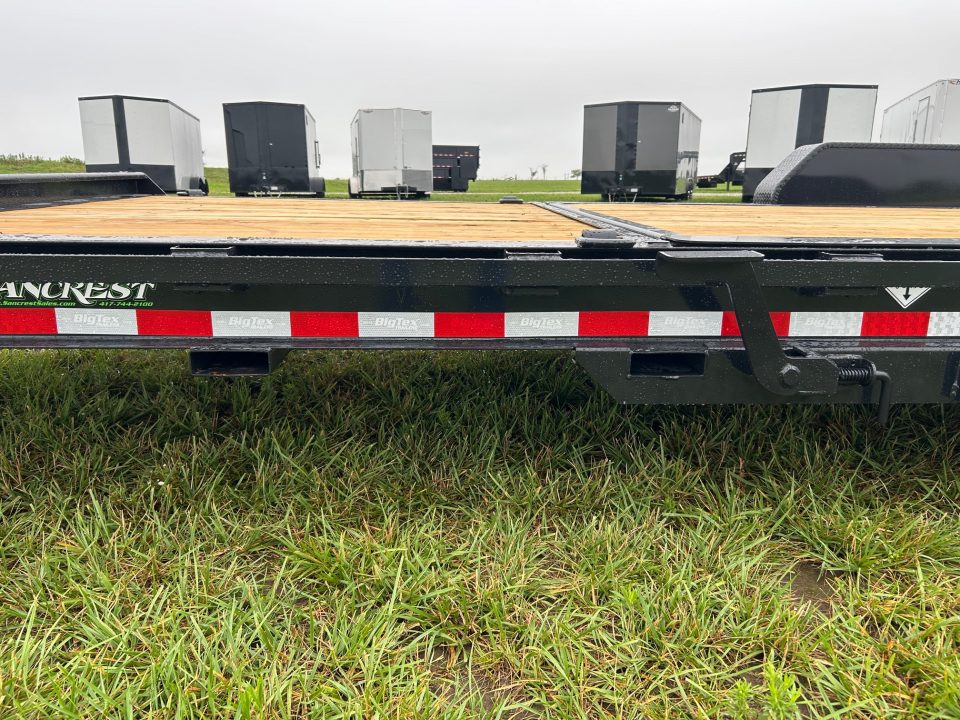 New 2027 Big Tex 83x22 Tandem 15.4K I-Beam Gravity Tilt w/ 6' Stationary, Toolbox, & Fork Holders