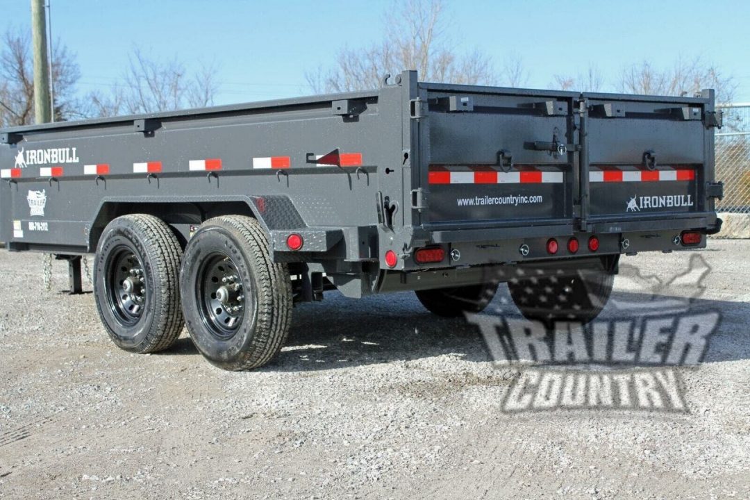 New 2026 NEW 7' x 14' Iron Bull Scissor Hoist Hydraulic Dump Trailer w/ 24" High Sides