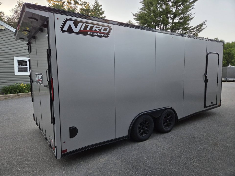 New 2026 Nitro 8.5x20 enclosed car hauler black out package extra height with spoiler Car / Racing Trailer
