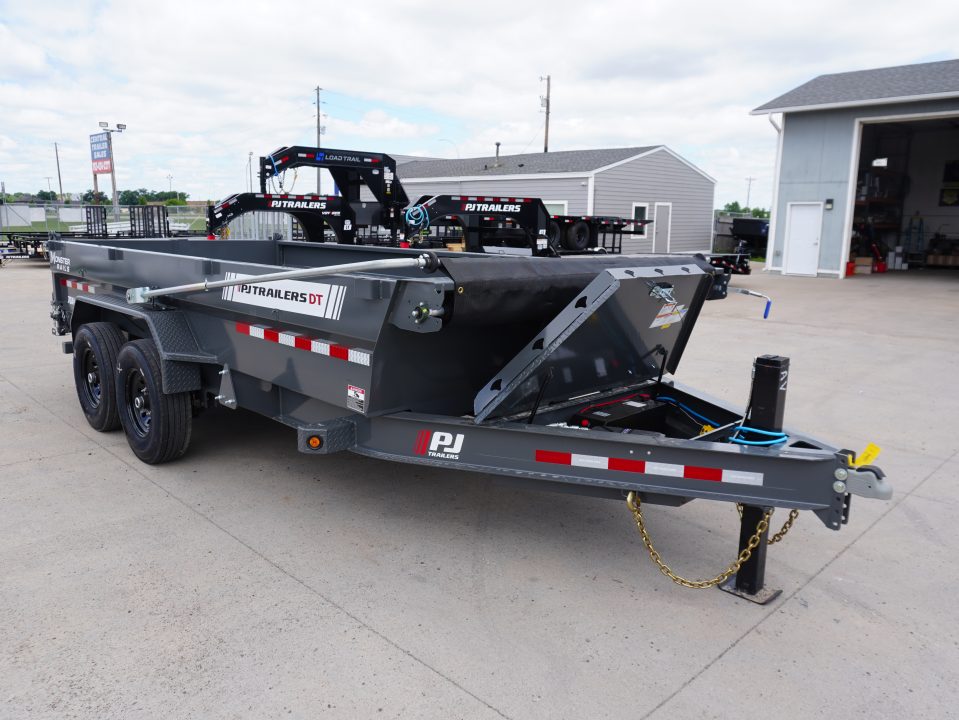 New 2027 PJ Trailers DT1 83"x16ft Dump Trailer