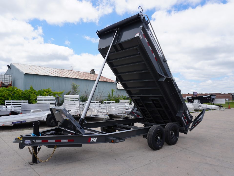 New 2027 PJ Trailers DT1 83"x16ft Dump Trailer