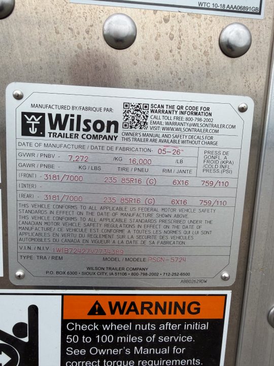 New 2027 Wilson Trailer Company 24' RANCH HAND Stock Trailer
