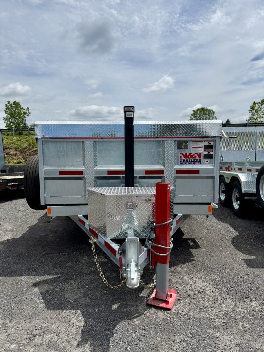 New 2026 N and N Galvanized 7X14 Dump Trailer 15K