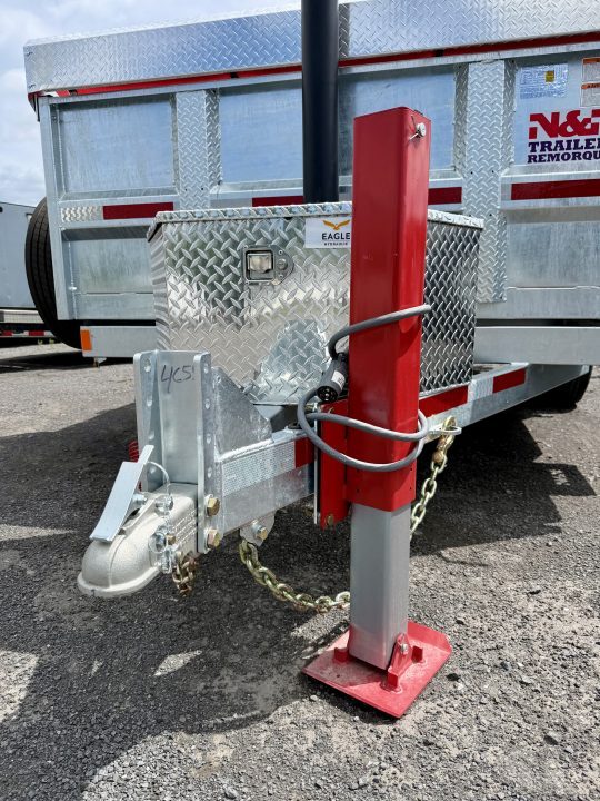 New 2026 N and N Galvanized 7X14 Dump Trailer 15K