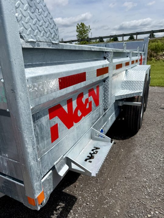 New 2026 N and N Galvanized 7X14 Dump Trailer 15K