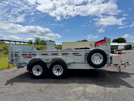 New 2026 N and N Galvanized 7X14 Dump Trailer 15K