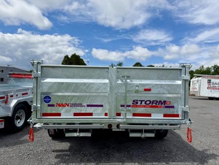 New 2026 N and N Galvanized 7X14 Dump Trailer 15K