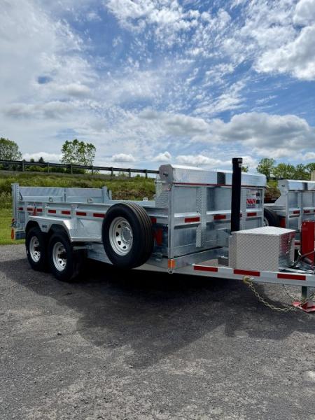 New 2026 N and N Galvanized 7X14 Dump Trailer 15K