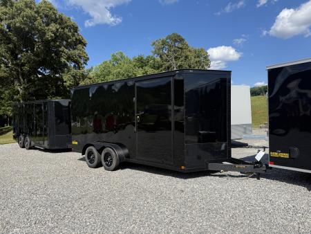 New 2026 Covered Wagon Trailers 7X16 TA2 B/O 7' BAR LOCK POLY Cargo / Enclosed Trailer