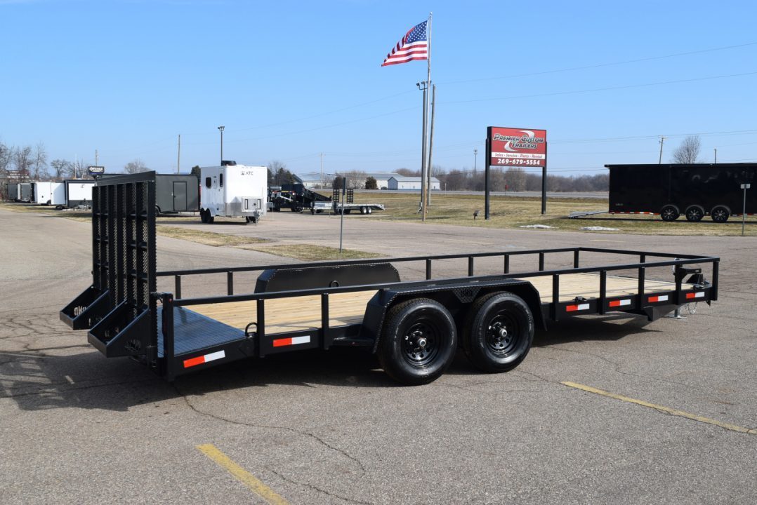 New BND 7x20 LANDSCAPE UTILITY TRAILER w/ 5200LB AXLES AND HD REAR RAMP GATE