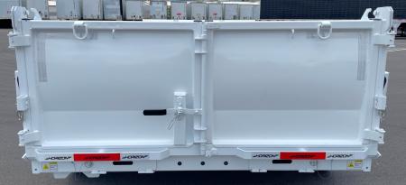 New Horizon LZ7 14'x 83" Dump Trailer: PEARL WHITE , 14K GVWR, Spare