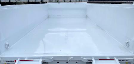 New Horizon LZ7 14'x 83" Dump Trailer: PEARL WHITE , 14K GVWR, Spare