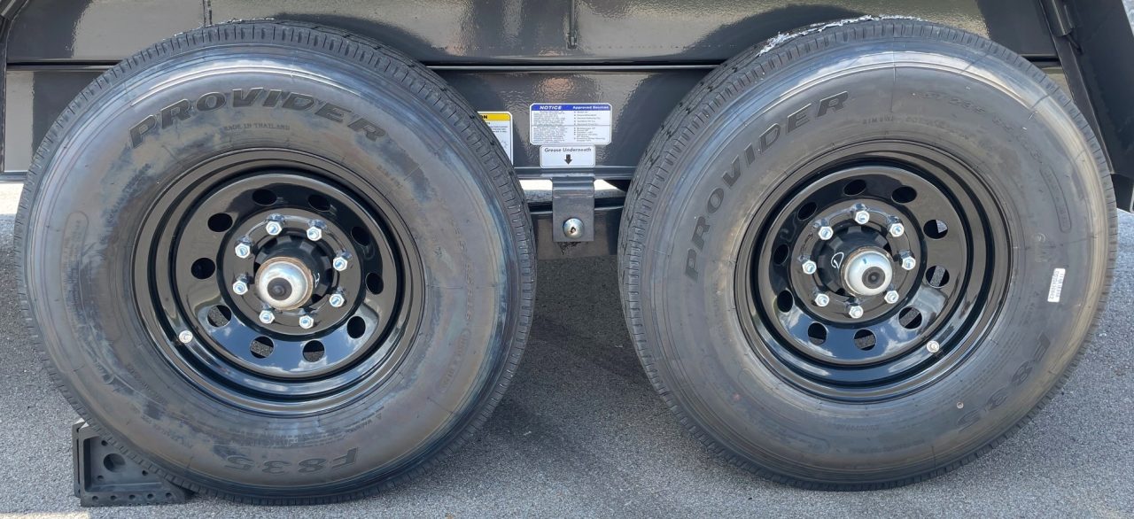 New Horizon LZ7 14'x 83" Dump Trailer: ASH GRAY, 14K GVWR, Spare