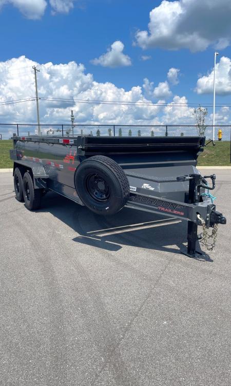 New Horizon LZ7 14'x 83  Dump Trailer: ASH GRAY, 14K GVWR, Spare