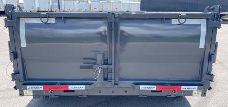 New Horizon LZ7 14'x 83" Dump Trailer: ASH GRAY, 14K GVWR, Spare