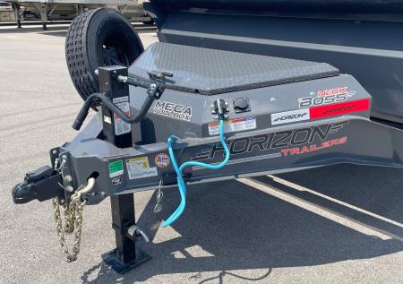 New Horizon LZ7 14'x 83" Dump Trailer: ASH GRAY, 14K GVWR, Spare