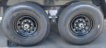 New Horizon LZ7 14'x 83" Dump Trailer: ASH GRAY, 14K GVWR, Spare