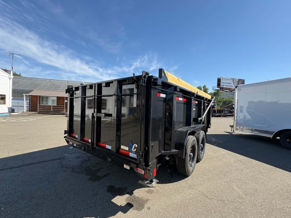 New DUMP TRAILER 2026 Diamond C LPT207 82X14 LOW PROFILE 15500 GVWR 44" SIDES ONYX BLACK