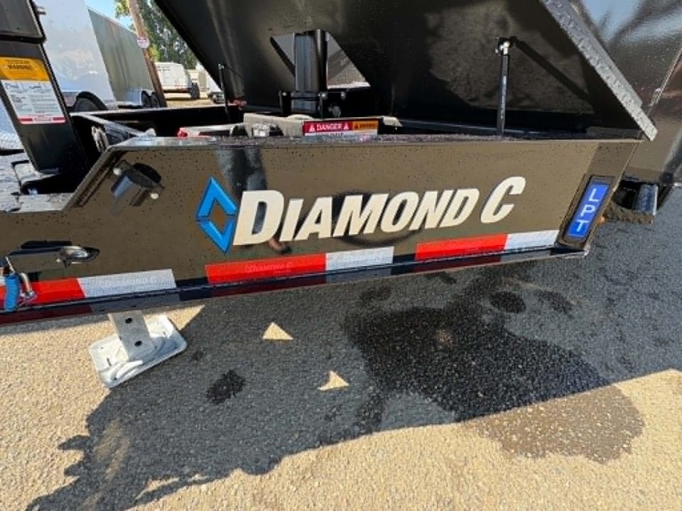 New DUMP TRAILER 2026 Diamond C LPT207 82X14 LOW PROFILE 15500 GVWR 44" SIDES ONYX BLACK