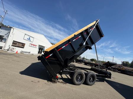 New DUMP TRAILER 2026 Diamond C LPT207 82X14 LOW PROFILE 15500 GVWR 44" SIDES ONYX BLACK