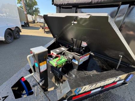 New DUMP TRAILER 2026 Diamond C LPT207 82X14 LOW PROFILE 15500 GVWR 44" SIDES ONYX BLACK