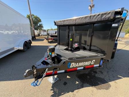 New DUMP TRAILER 2026 Diamond C LPT207 82X14 LOW PROFILE 15500 GVWR 44" SIDES ONYX BLACK