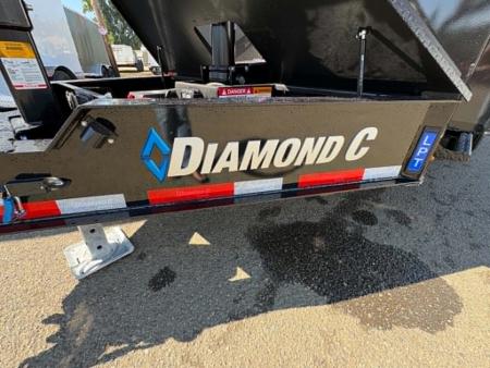 New DUMP TRAILER 2026 Diamond C LPT207 82X14 LOW PROFILE 15500 GVWR 44" SIDES ONYX BLACK