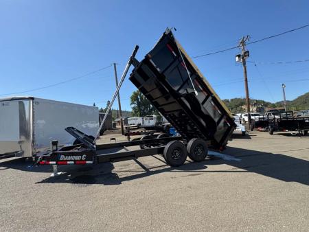 New DUMP TRAILER 2026 Diamond C LPT207 82X14 LOW PROFILE 15500 GVWR 44" SIDES ONYX BLACK