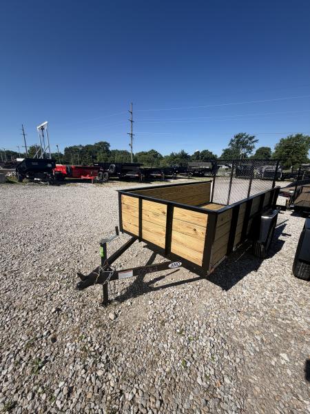 New 2026 AMO US101 Utility Trailer 60X10 SA WOOD SIDES (GVW:2990) BLACK