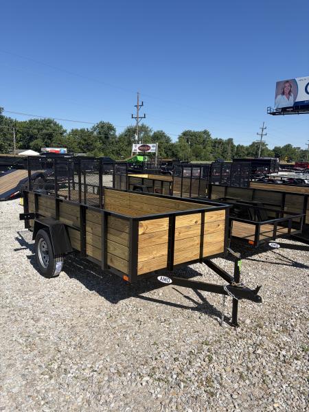 New 2026 AMO US101 Utility Trailer 60X10 SA WOOD SIDES (GVW:2990) BLACK
