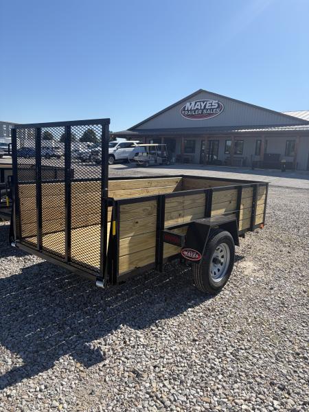 New 2026 AMO US101 Utility Trailer 60X10 SA WOOD SIDES (GVW:2990) BLACK