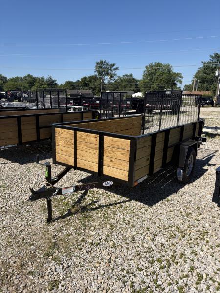 New 2026 AMO US101 Utility Trailer 60X10 SA WOOD SIDES (GVW:2990) BLACK