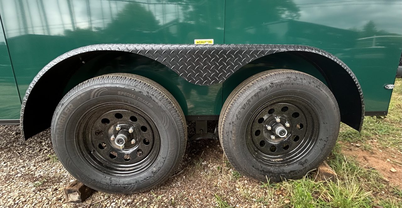 New 2026 Family Trailer 6x12 Tandem Axles Cargo / Enclosed Trailer-Screwless Exterior-Blackout Pkg-Rear Spoiler