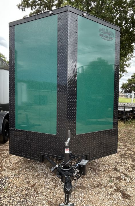 New 2026 Family Trailer 6x12 Tandem Axles Cargo / Enclosed Trailer-Screwless Exterior-Blackout Pkg-Rear Spoiler