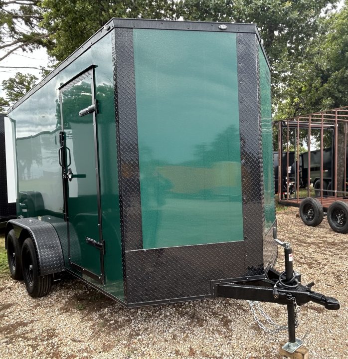 New 2026 Family Trailer 6x12 Tandem Axles Cargo / Enclosed Trailer-Screwless Exterior-Blackout Pkg-Rear Spoiler