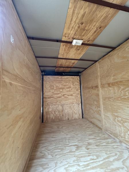 New 2026 Family Trailer 6x12 Tandem Axles Cargo / Enclosed Trailer-Screwless Exterior-Blackout Pkg-Rear Spoiler